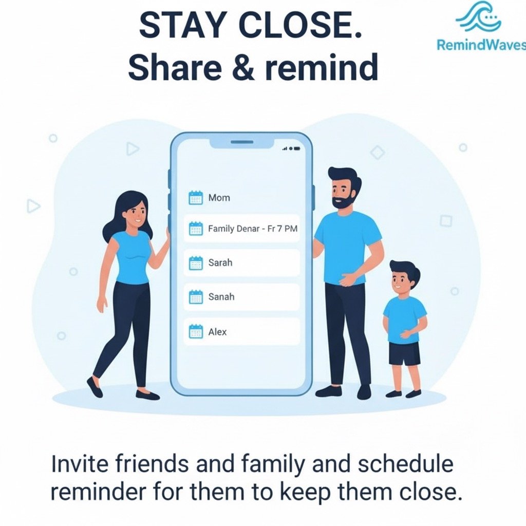 Remind friends and family